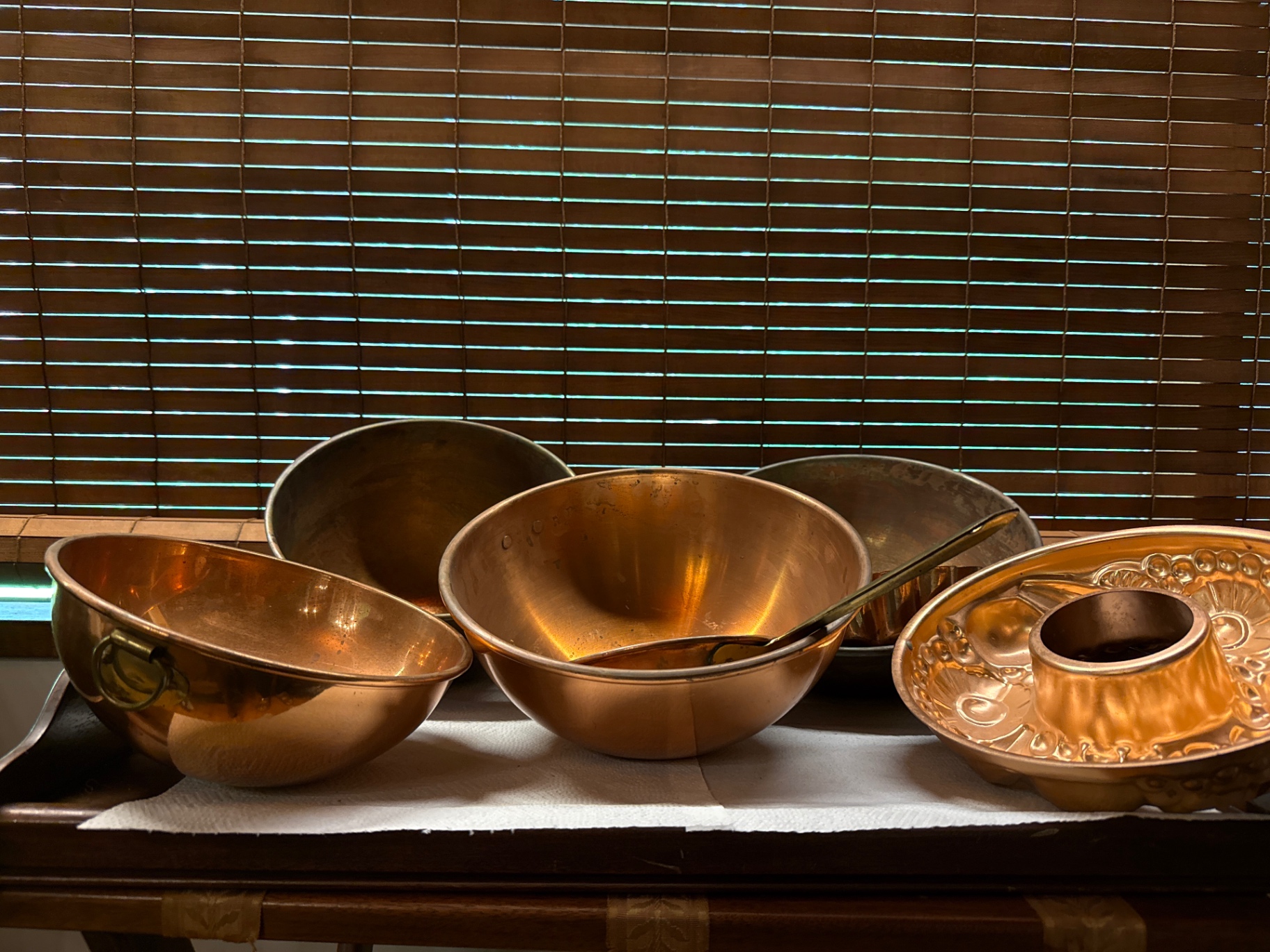 Copper bowls and cookware assortment - image 2 of 3