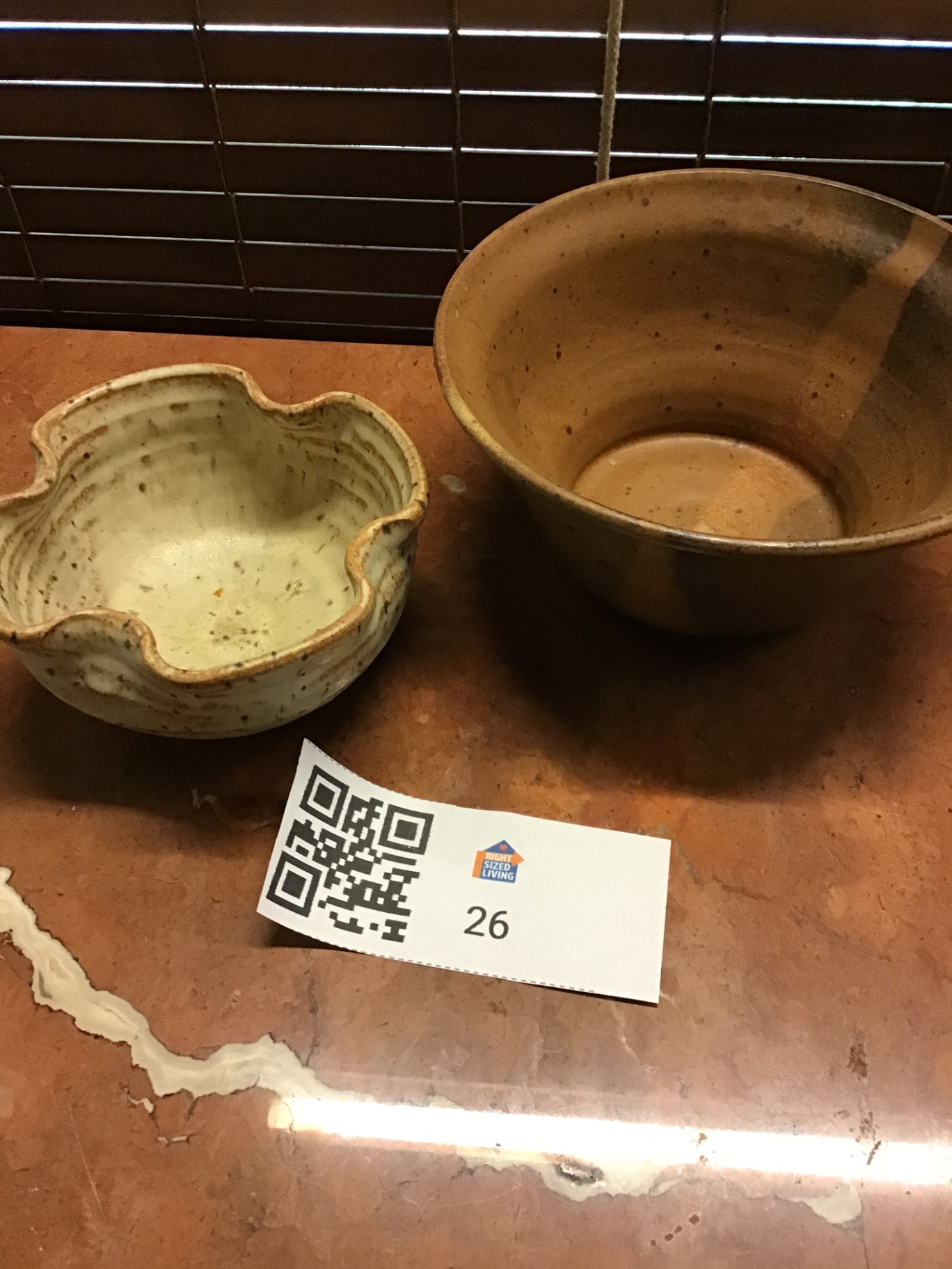 Two stoneware bowls - image 1 of 3