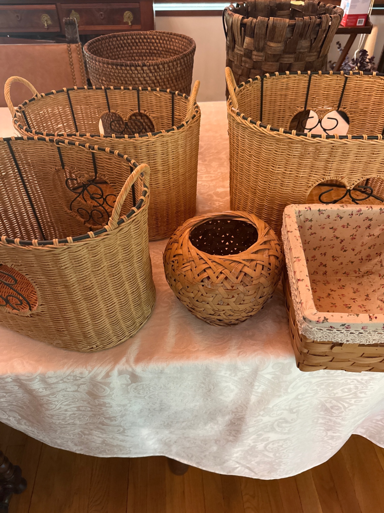 Assorted woven baskets - image 1 of 4