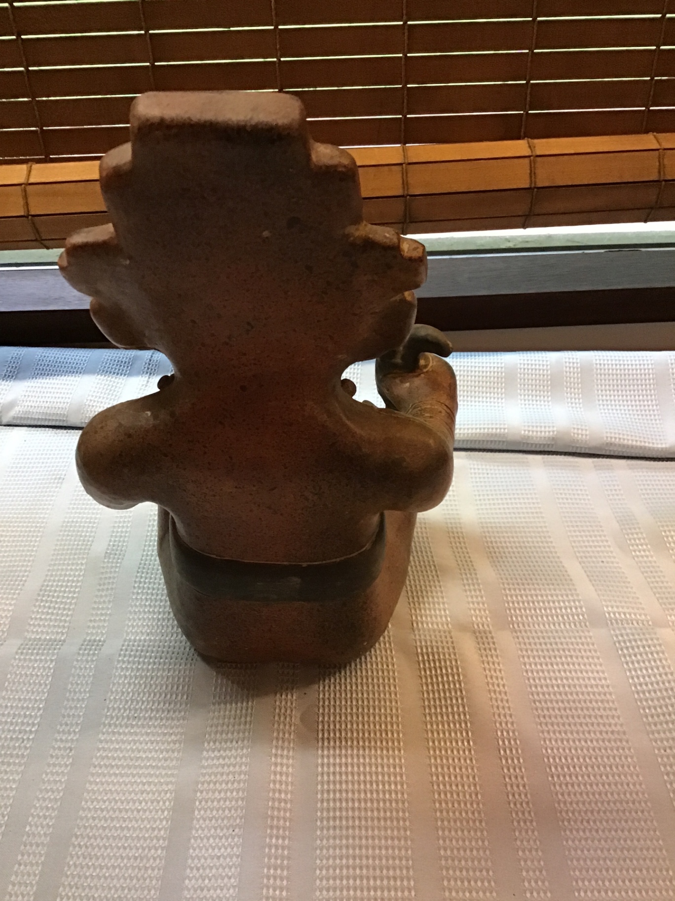 Mexican folk art terracotta clay statue - image 3 of 4