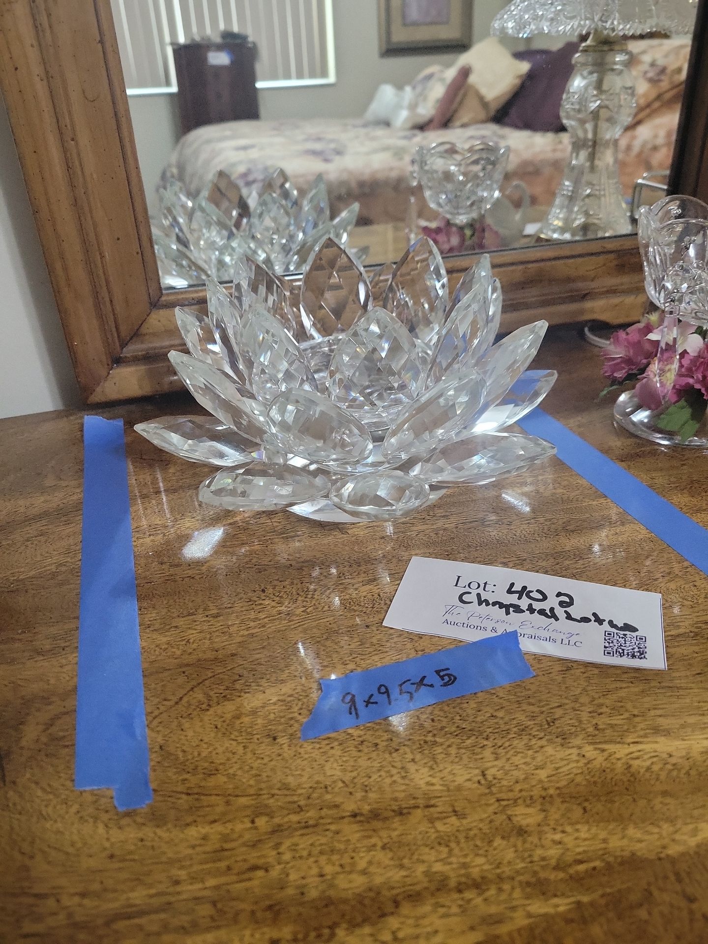 Crystal Lotus Candle Holder - image 3 of 4