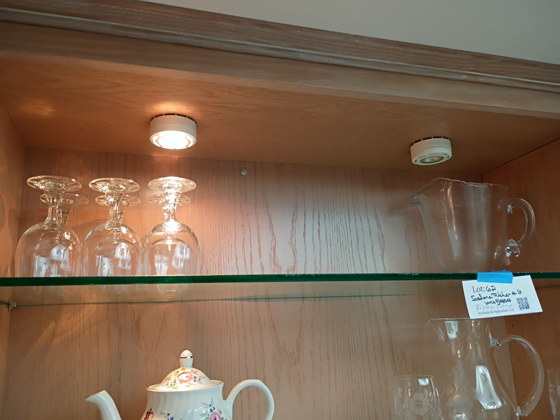 Glass Pitcher and Stemware Set - image 1 of 3