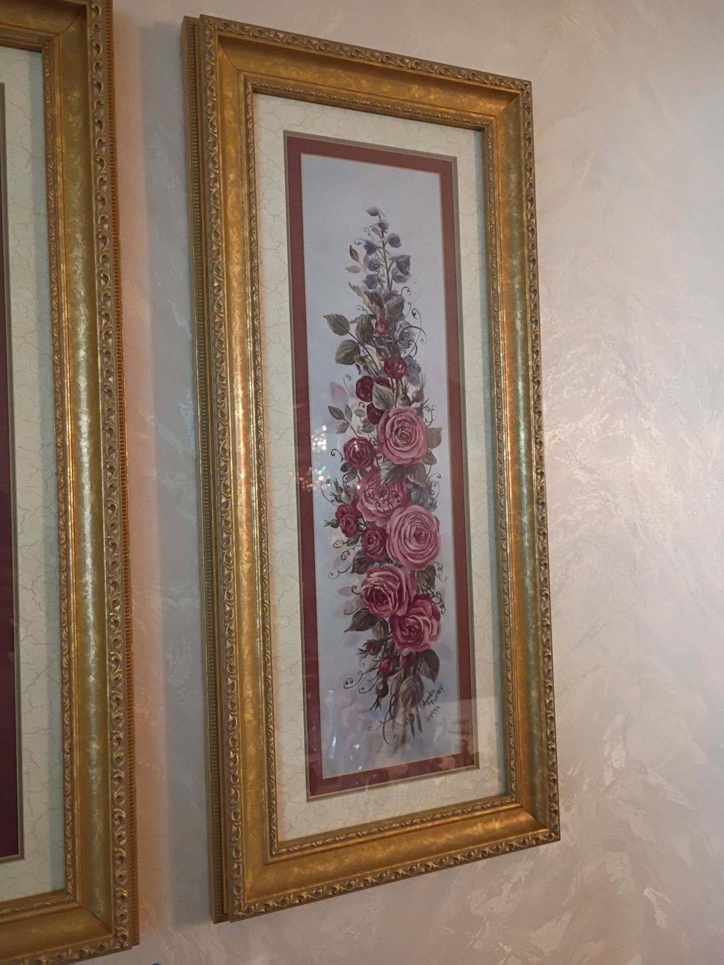 Pair of Framed Floral Prints - image 4 of 6