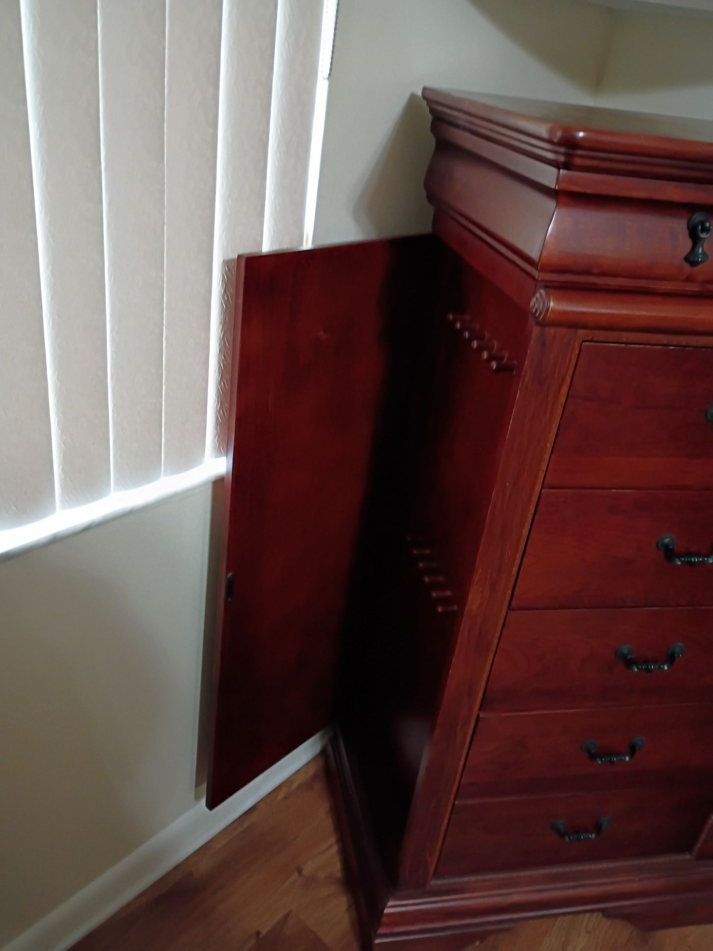 Wooden Jewelry Armoire Chest - image 5 of 8
