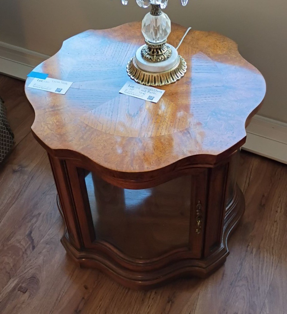 Wood Curio Side Table - image 2 of 5