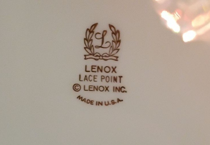 Lenox Lace Point Dinner and Salad Plates - image 3 of 4
