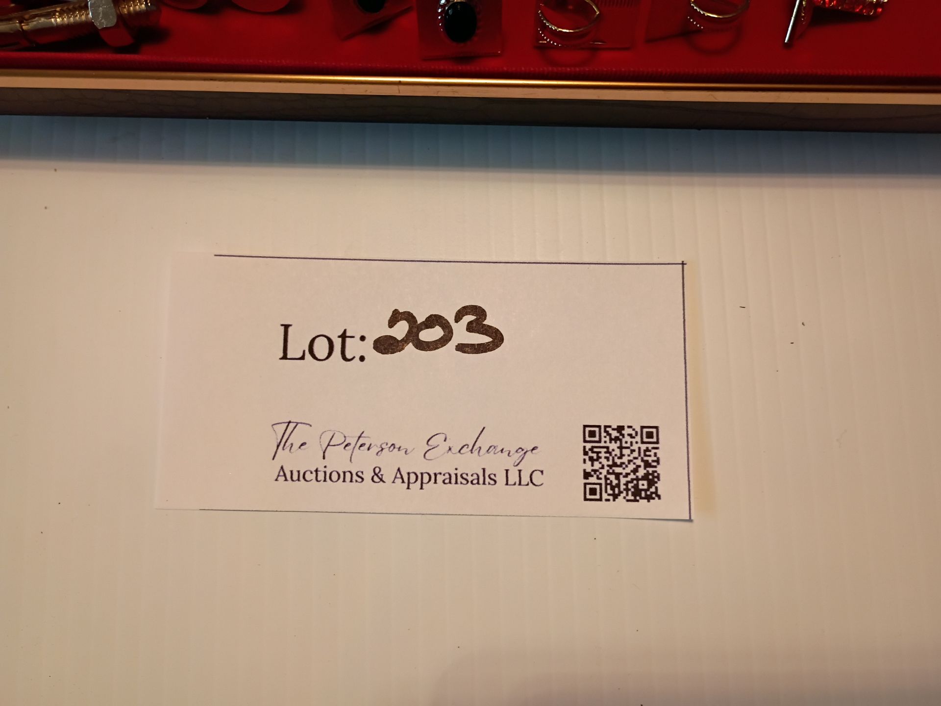 Assorted Cufflinks and Tie Clips in Display Case - image 4 of 8