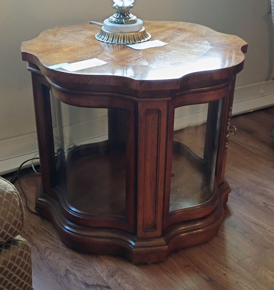 Wood Curio Side Table - image 3 of 5
