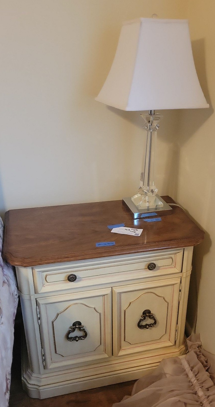 Nightstand and Table Lamp - image 1 of 8