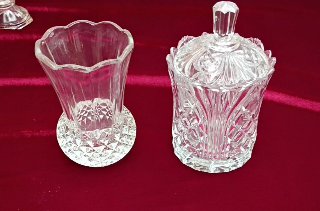 Assorted Cut Glass Decorative Tableware Pieces - image 4 of 4