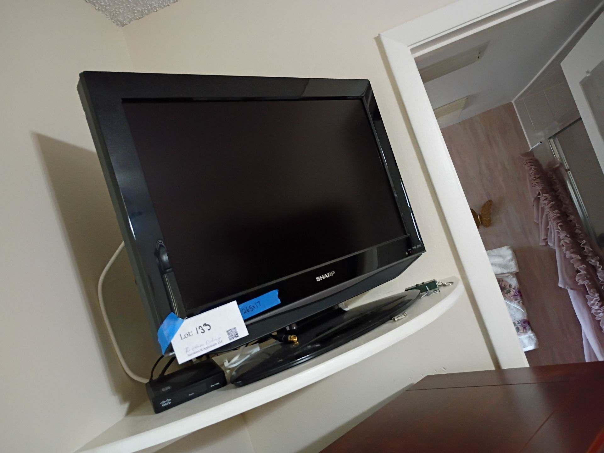 Sharp Flat Screen Television with Cisco Set-Top Box - image 2 of 4