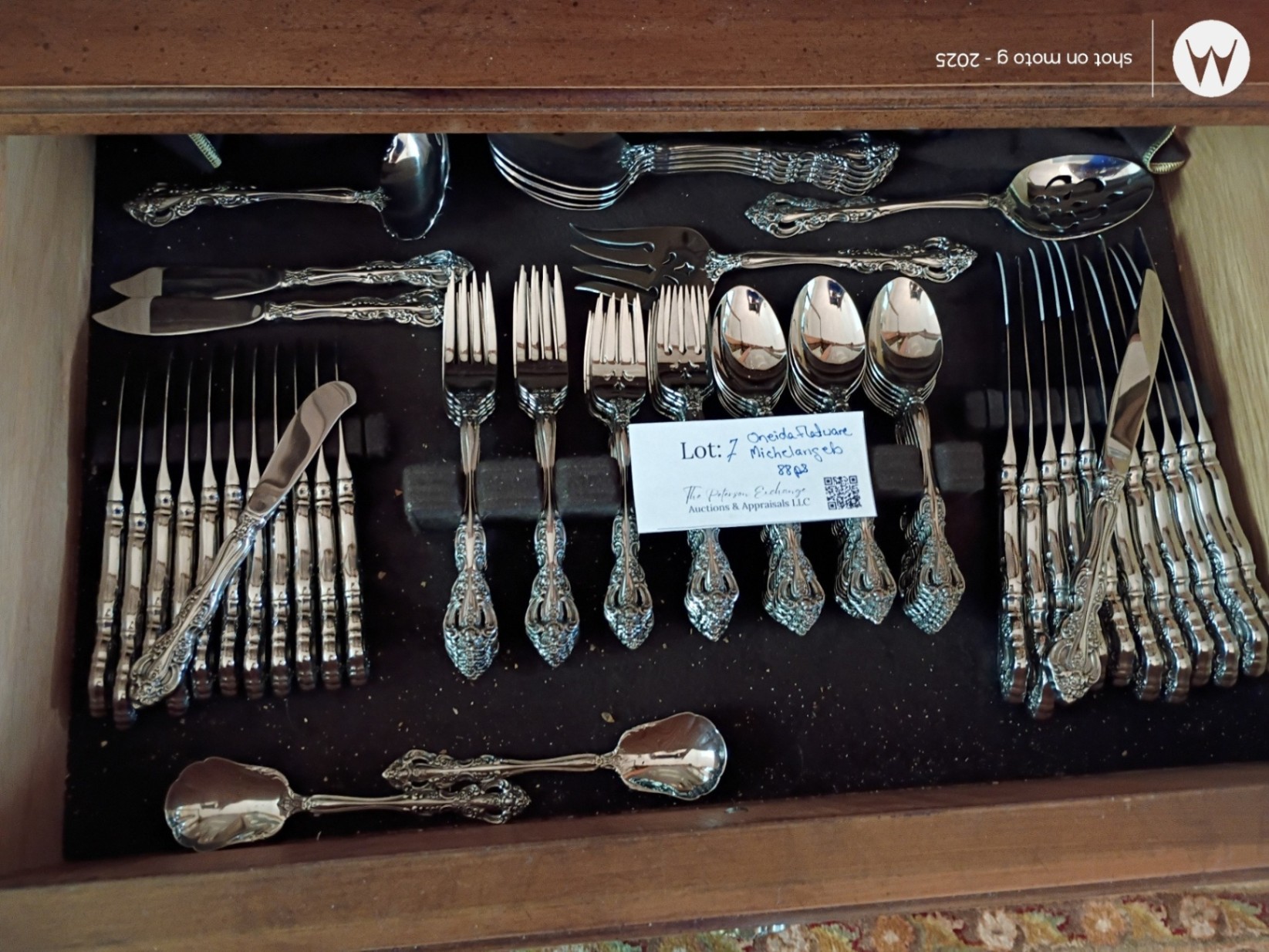 Ornate Silver-Tone Flatware Set - image 1 of 10