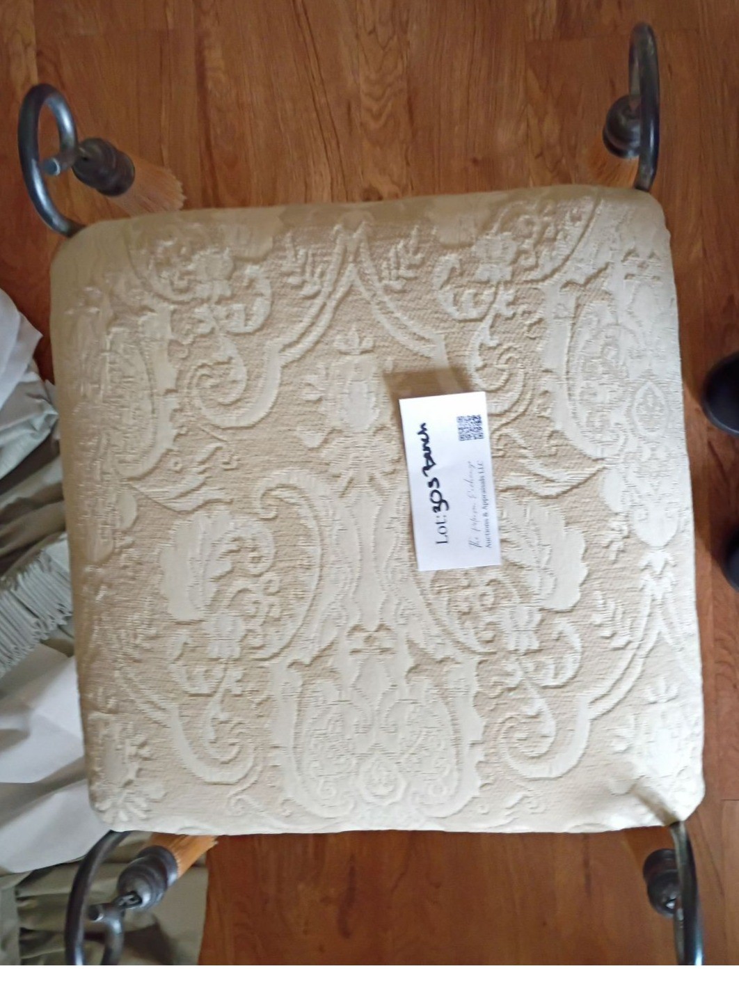 Decorative Metal Vanity Stool - image 3 of 3