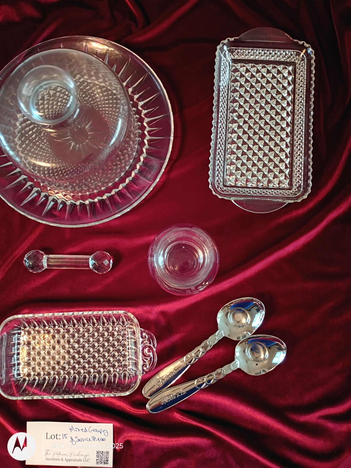 Mixed Glass Serving Pieces and Spoons - image 2 of 4