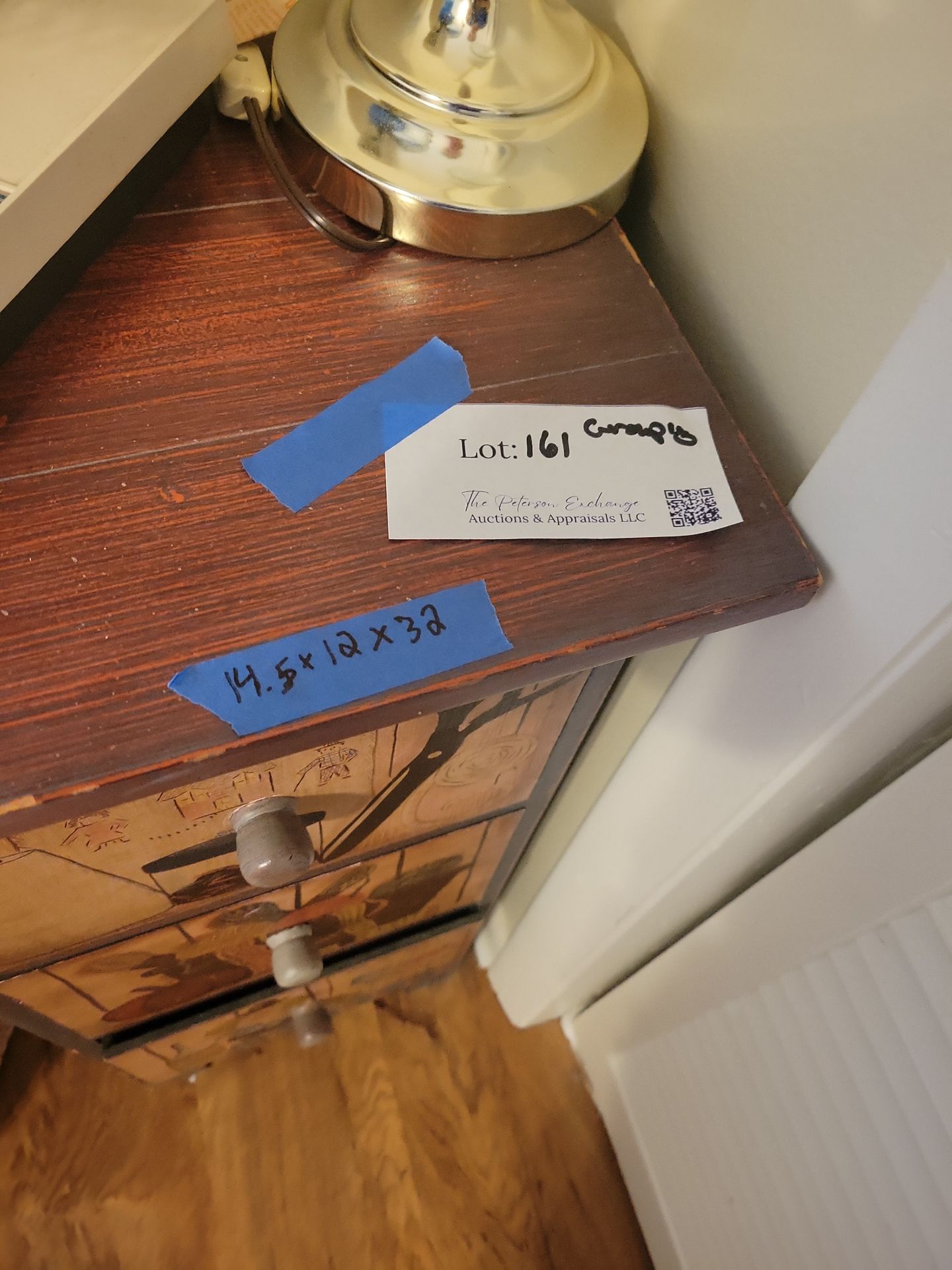 Table Fan, Desk Lamp, and Three-Drawer Storage Cabinet - image 5 of 5