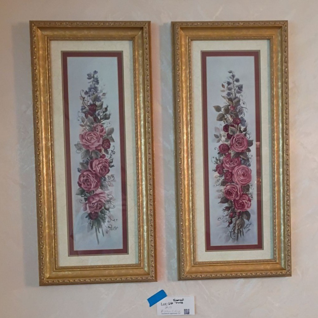 Pair of Framed Floral Prints - image 1 of 6