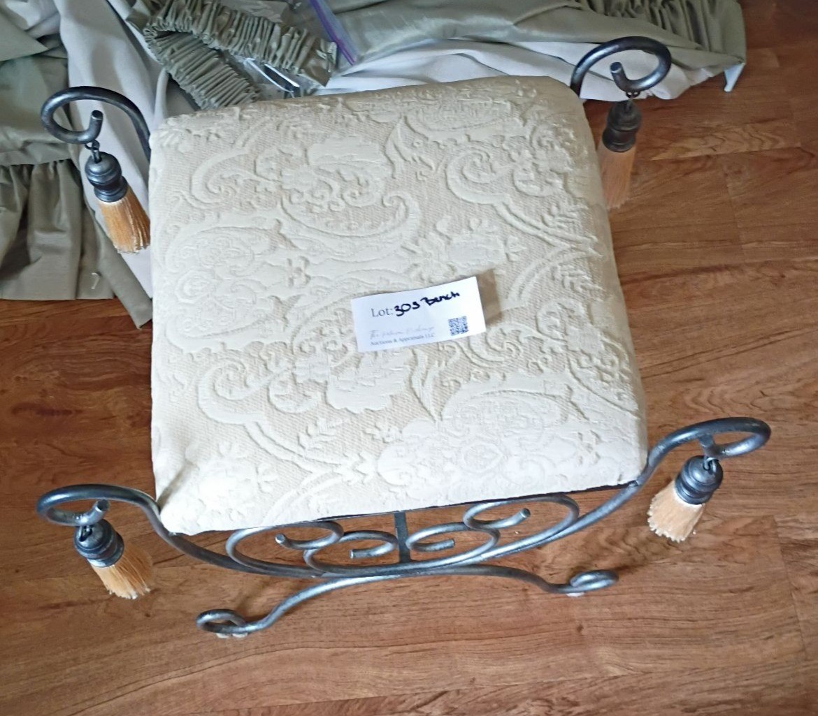 Decorative Metal Vanity Stool - image 1 of 3