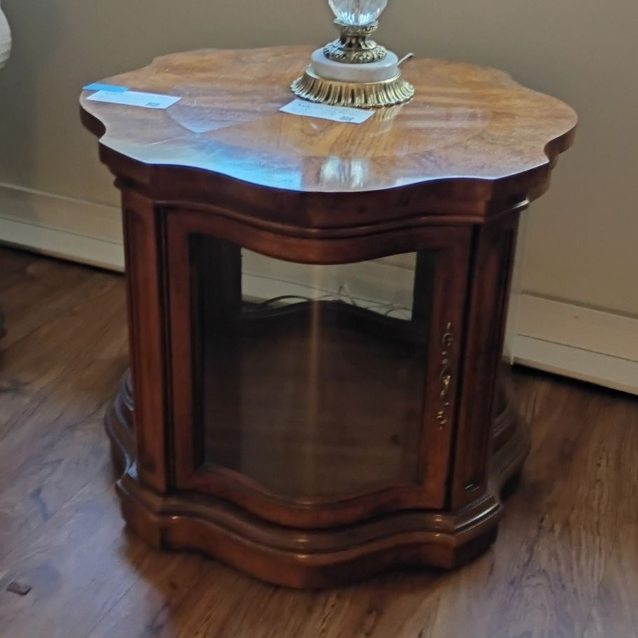 Wood Curio Side Table - image 1 of 5