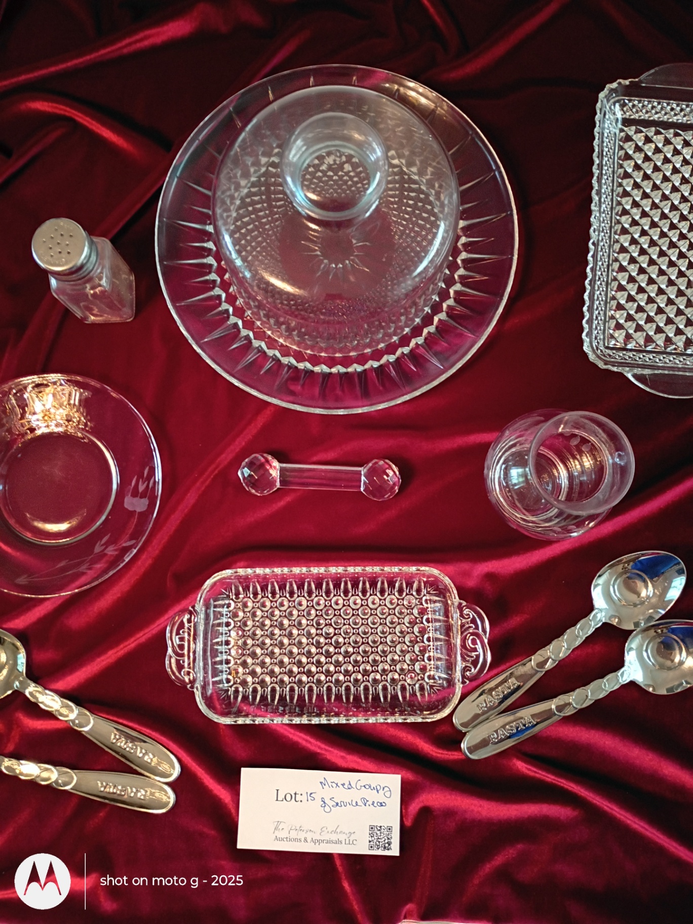 Mixed Glass Serving Pieces and Spoons - image 1 of 4