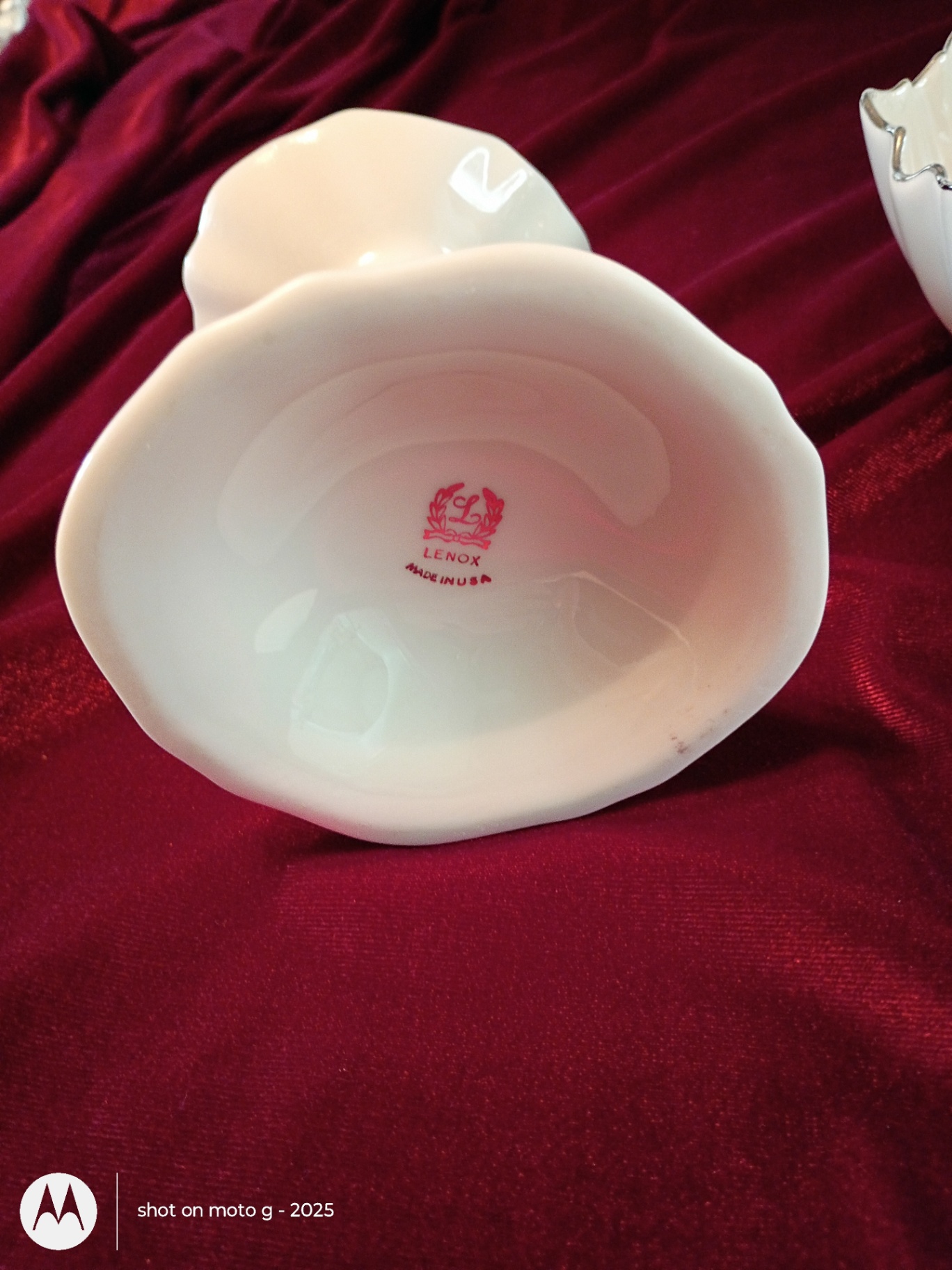 Lenox Symphony Porcelain Bowl and Candlesticks Set - image 3 of 6