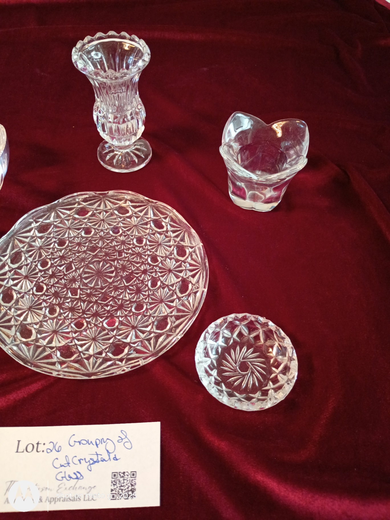 Assorted Cut Crystal Glassware Pieces - image 2 of 3