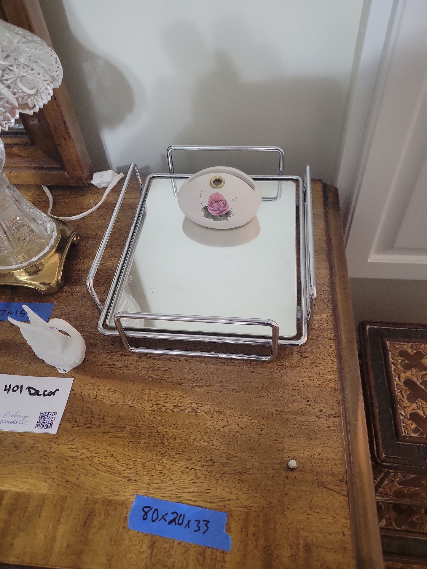 Crystal Lamp and Assorted Decorative Items - image 6 of 7