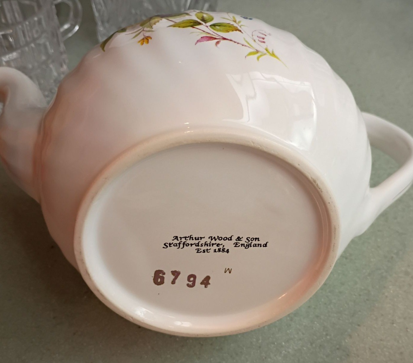 Floral Porcelain Tea Set and Assorted Teacups with Saucers - image 7 of 7