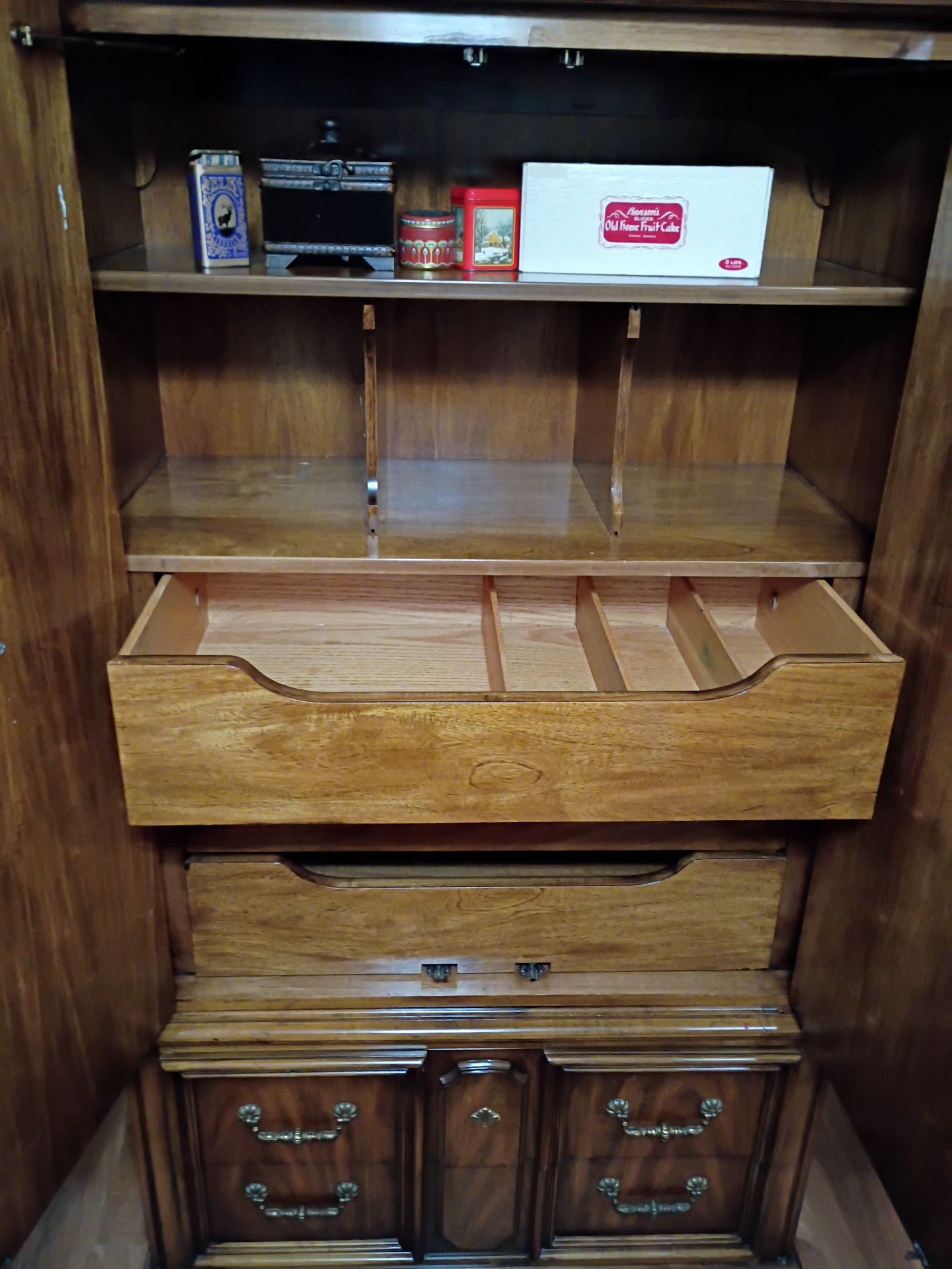 Wood Armoire Cabinet with Shelves and Drawers - image 3 of 5