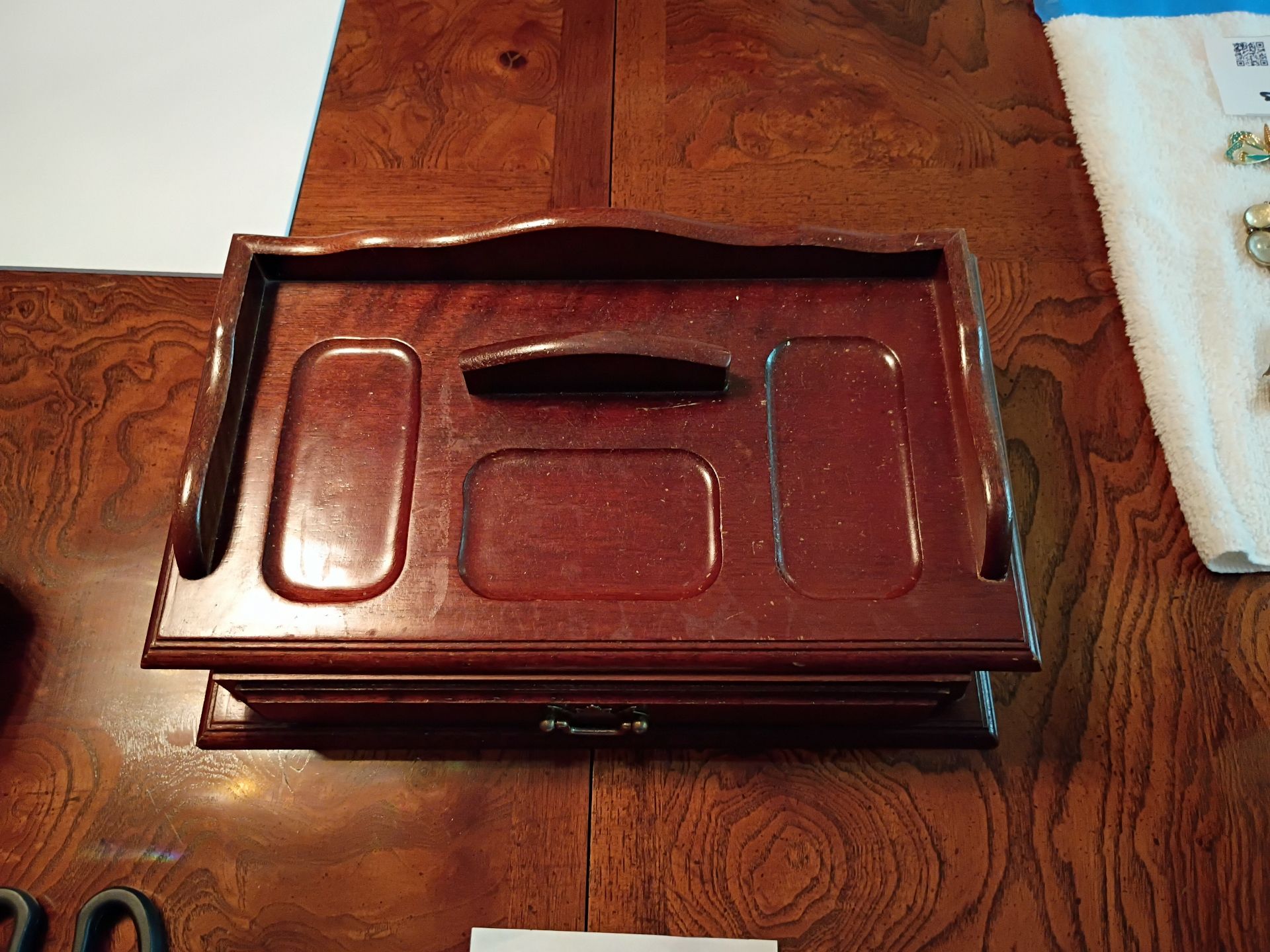 Eyeglasses, Jewelry Box, Clock, and Assorted Costume Jewelry - image 6 of 6