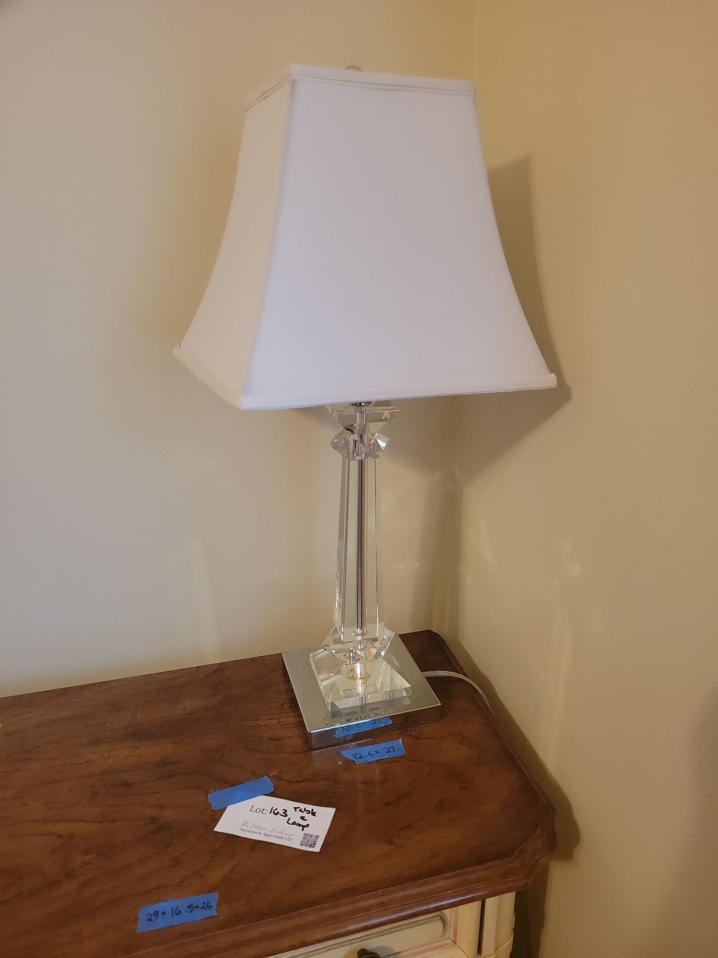 Nightstand and Table Lamp - image 2 of 8