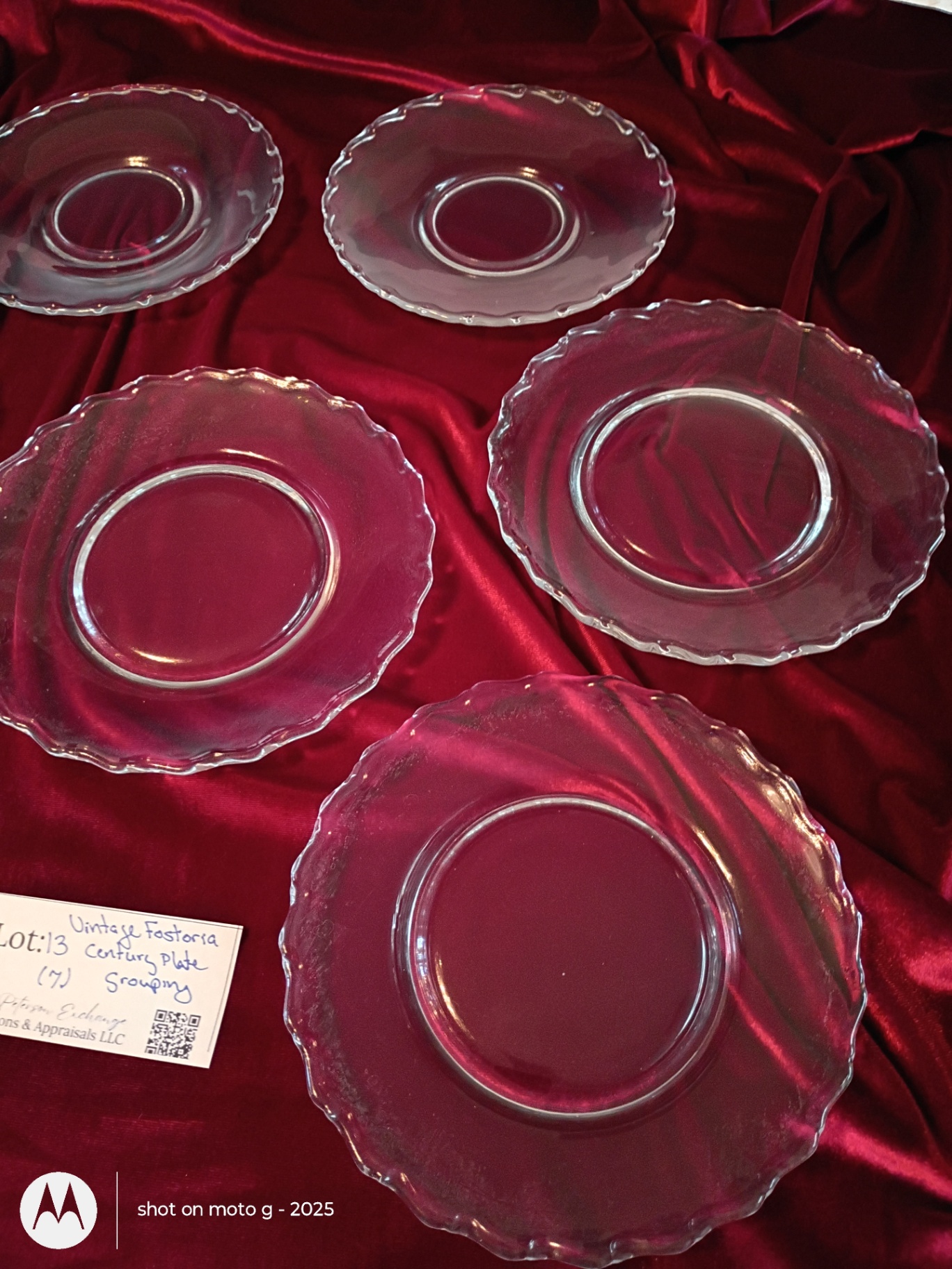 Set of Seven Fostoria Century Glass Plates - image 3 of 4