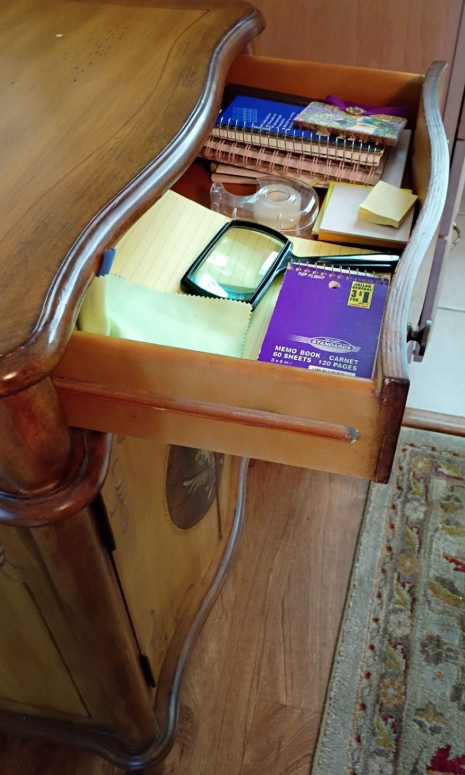 Decorative Wooden Accent Cabinet with Drawer - image 4 of 7