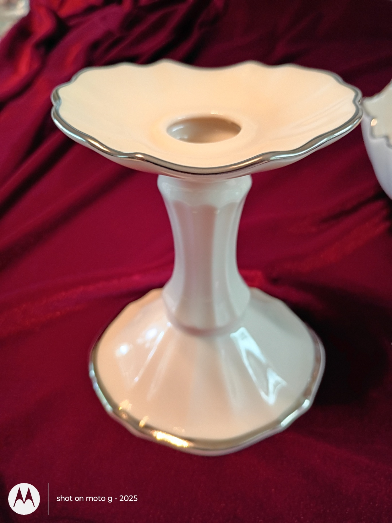 Lenox Symphony Porcelain Bowl and Candlesticks Set - image 2 of 6