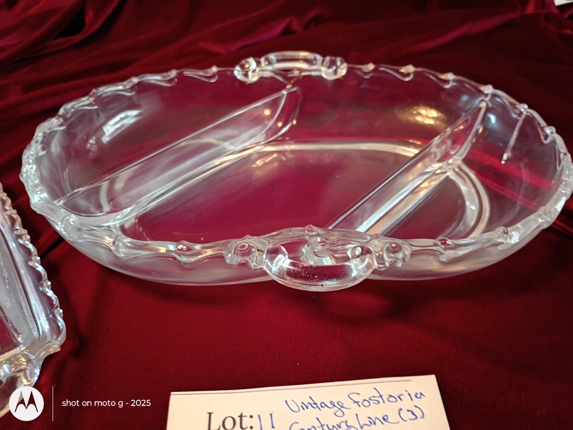 Vintage Fostoria Century Line Glass Serving Dishes - image 4 of 5