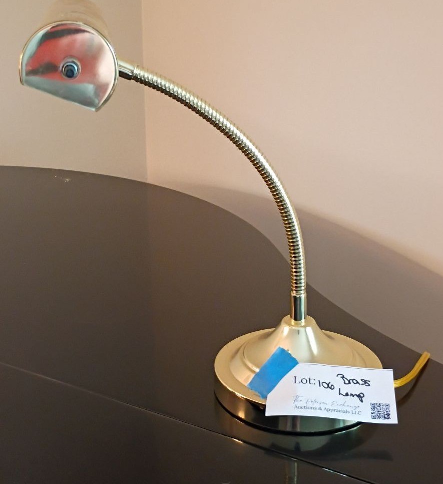 Brass Gooseneck Desk Lamp - image 2 of 4
