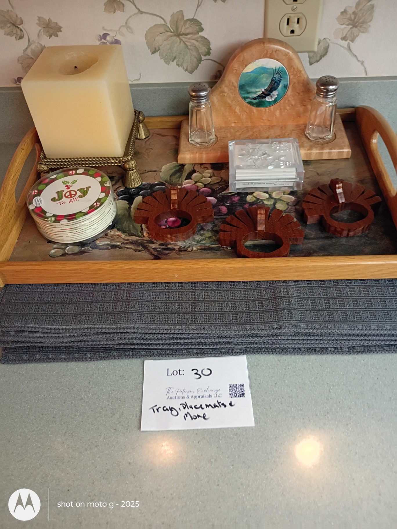 Decorative Serving Tray, Placemats, and Assorted Table Accessories - image 1 of 5