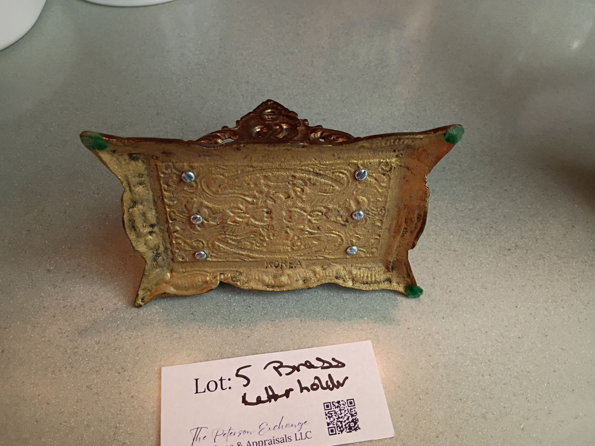 Ornate Cast Metal Letter Holder - image 4 of 4