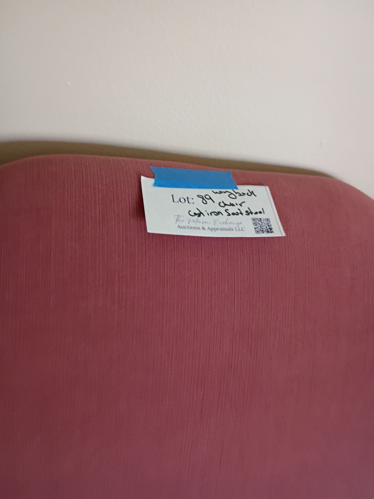 La-Z-Boy Wingback Chair and Floral Footstool - image 6 of 6