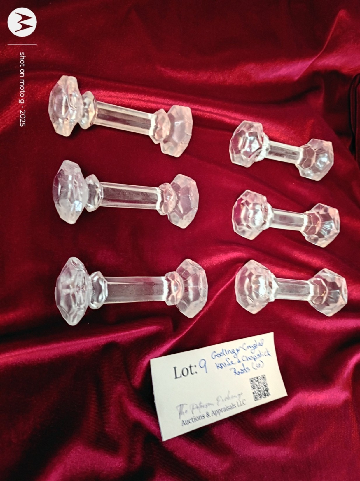 Set of Six Godinger Crystal Knife and Chopstick Rests - image 3 of 4