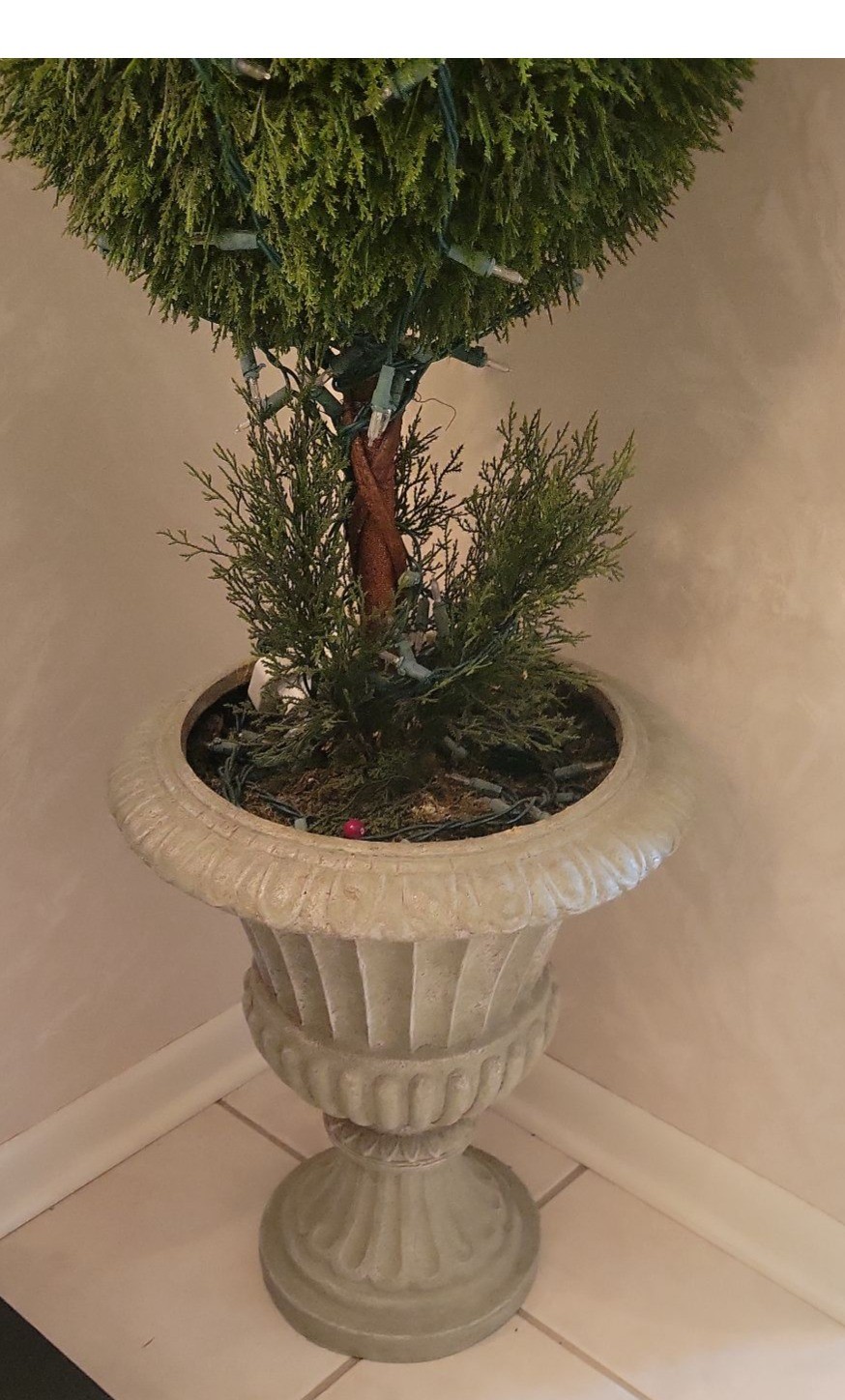 Decorative Topiary Tree in Urn Planter - image 2 of 5