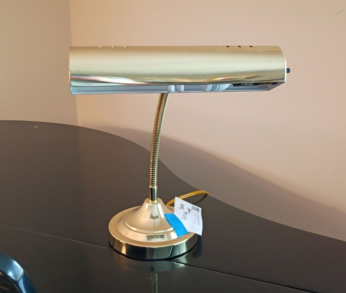 Brass Gooseneck Desk Lamp - image 1 of 4