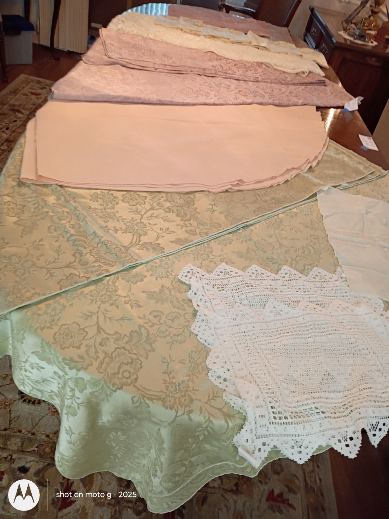 Assorted Table Linens, Placemats, and Decorative Doilies - image 8 of 18