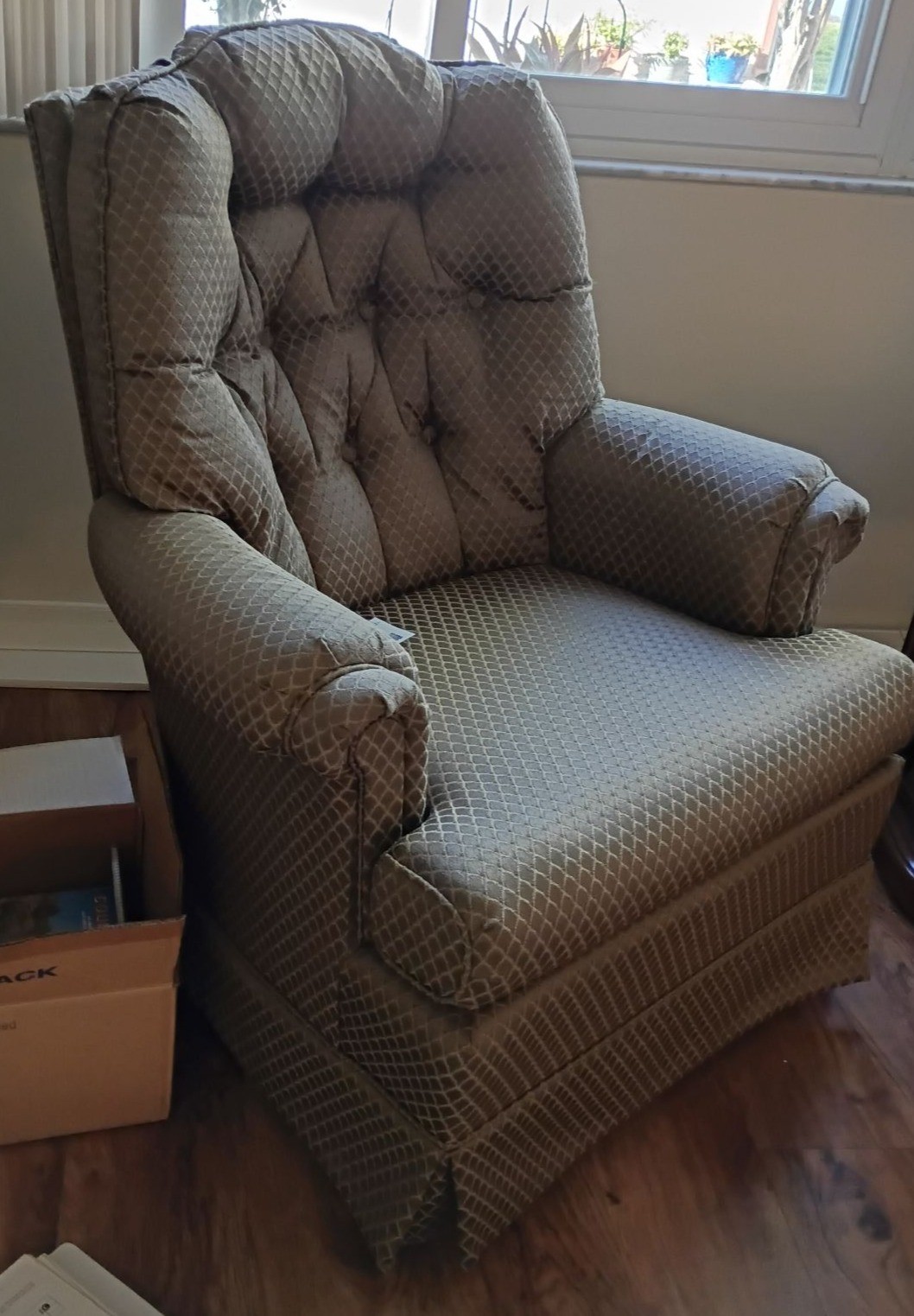 Tufted Swivel Rocking Armchair - image 2 of 4