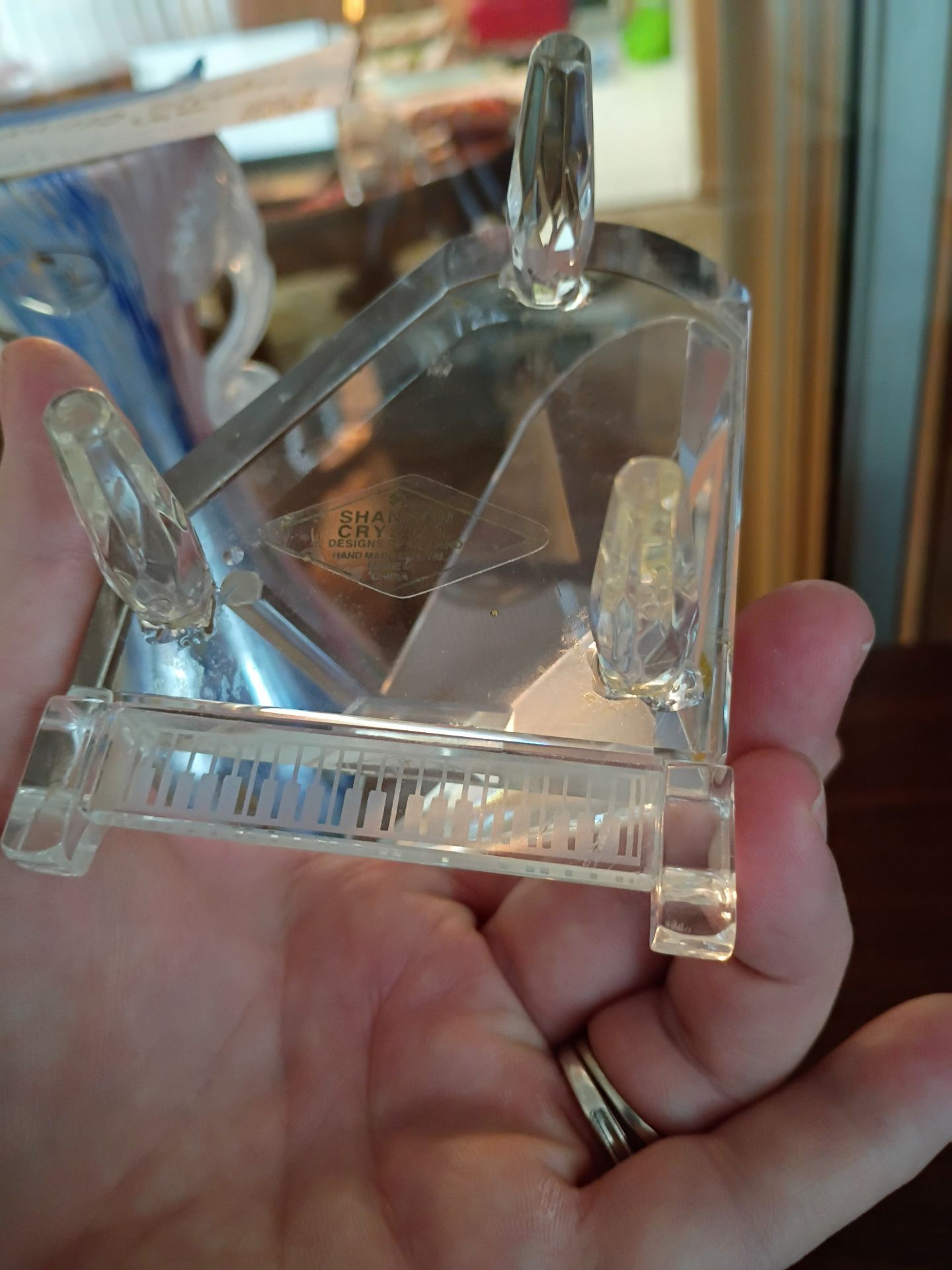 Clear Crystal Grand Piano Figurine - image 5 of 5