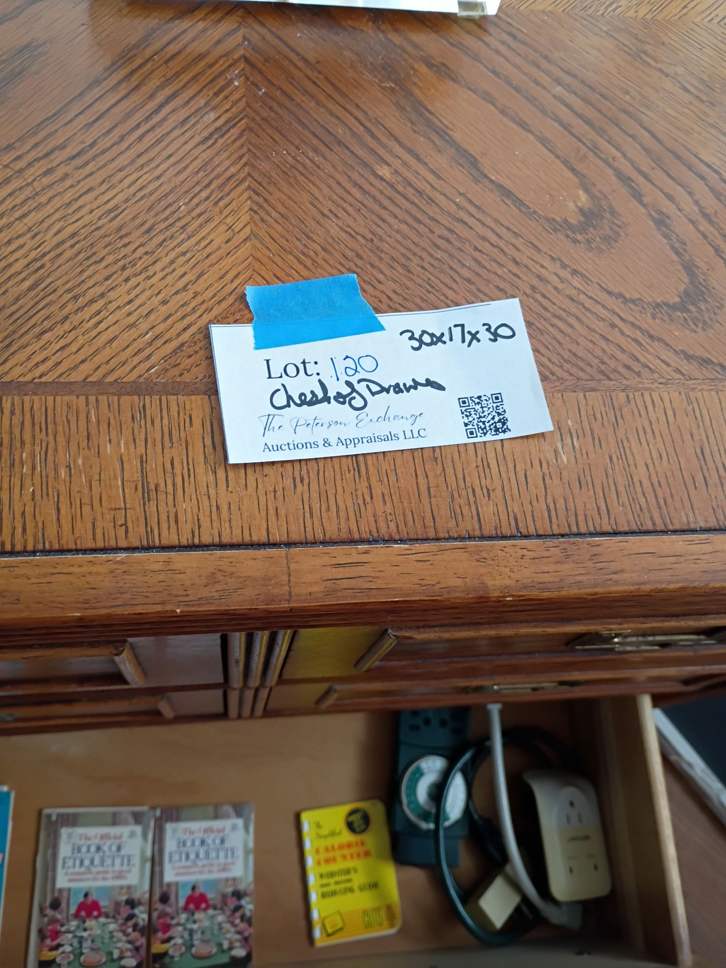 Wooden three-Drawer Chest - image 11 of 11