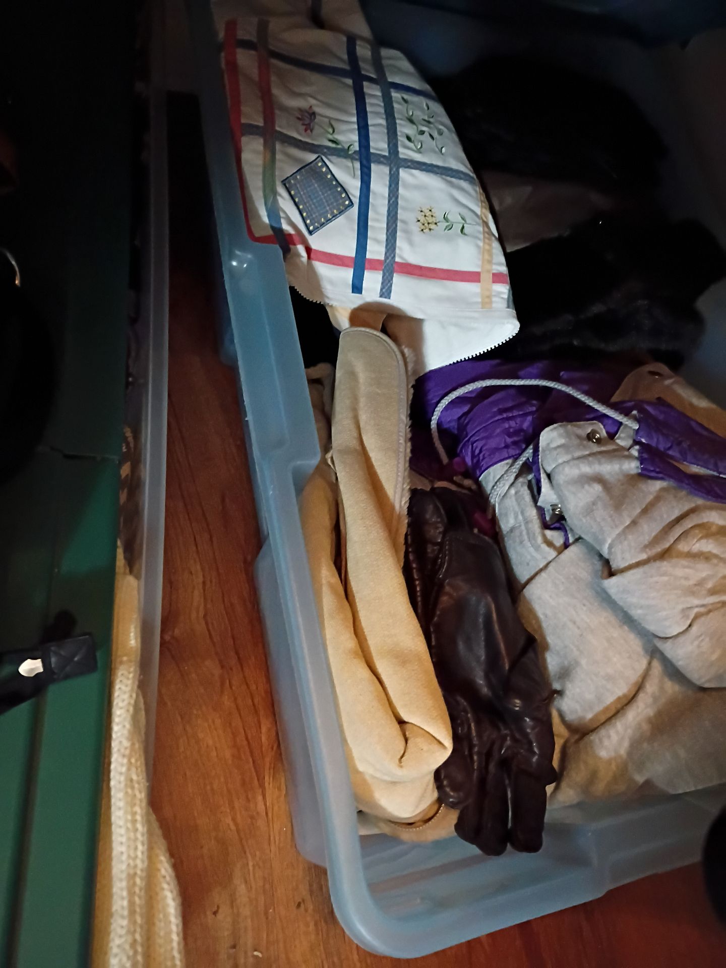 Assorted Women's Clothing and Storage Bins - image 8 of 9