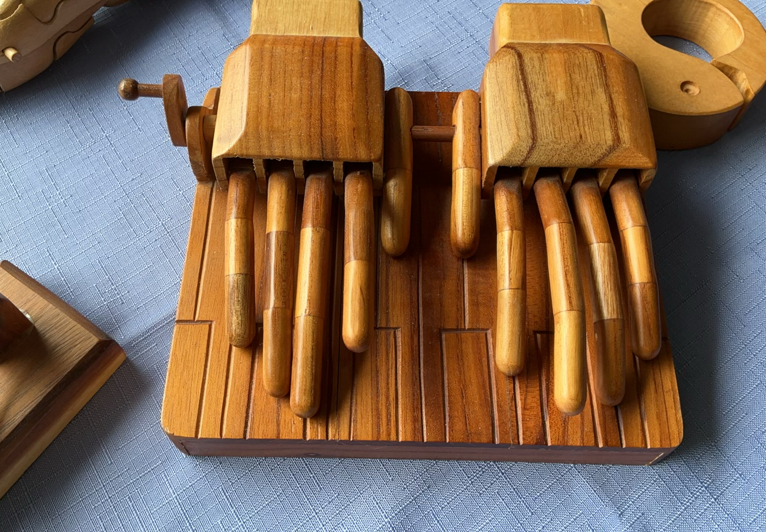 Collection of wooden mechanical toys and puzzles - image 2 of 10