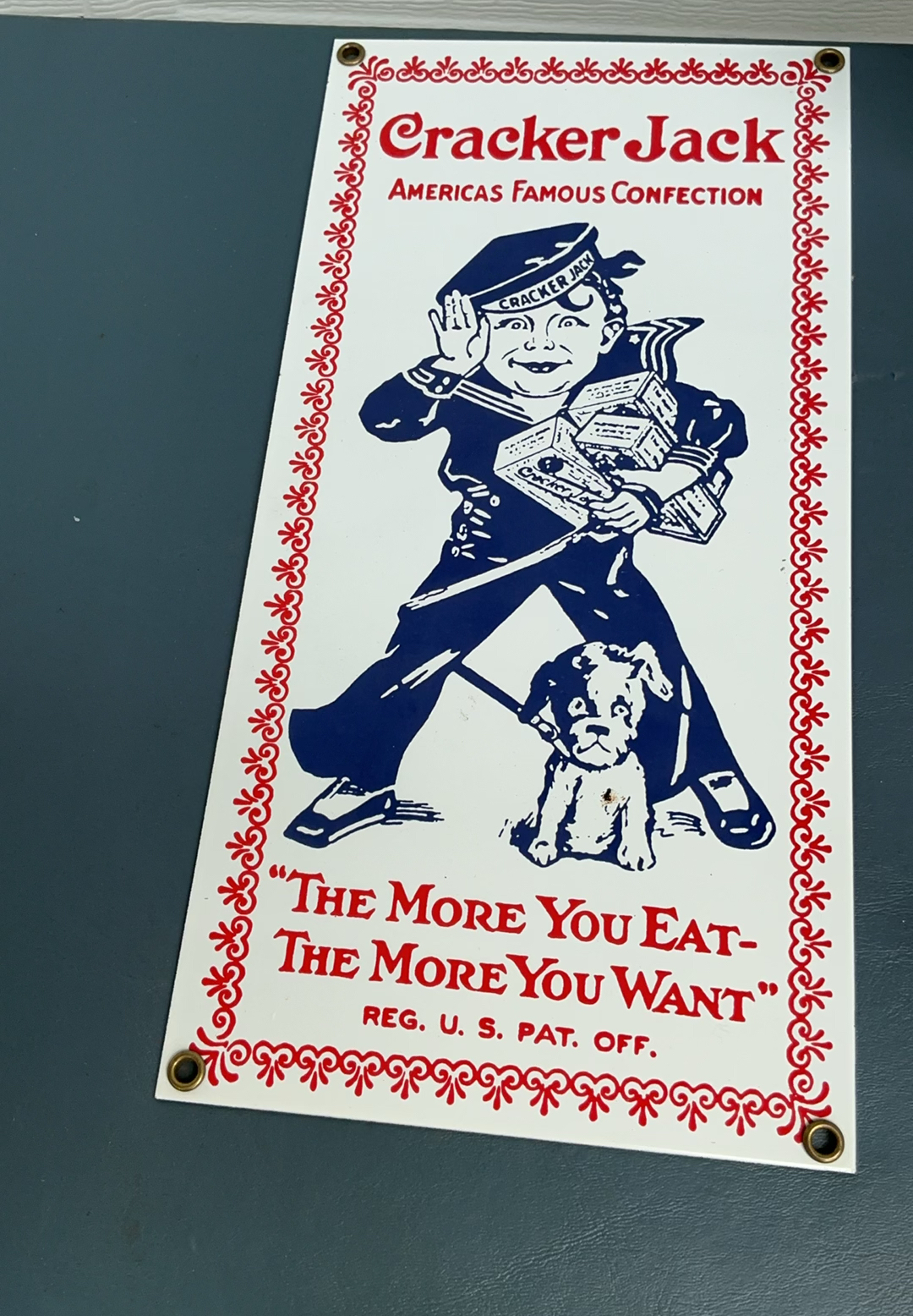 Vintage advertising signs, cloisonne bird figurines, and mug - image 3 of 6