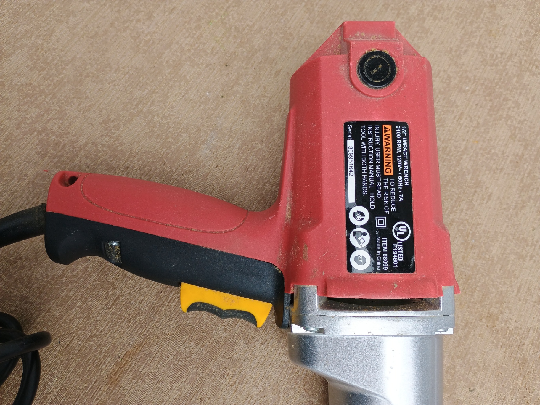 Chicago Electric corded impact wrench - image 2 of 3