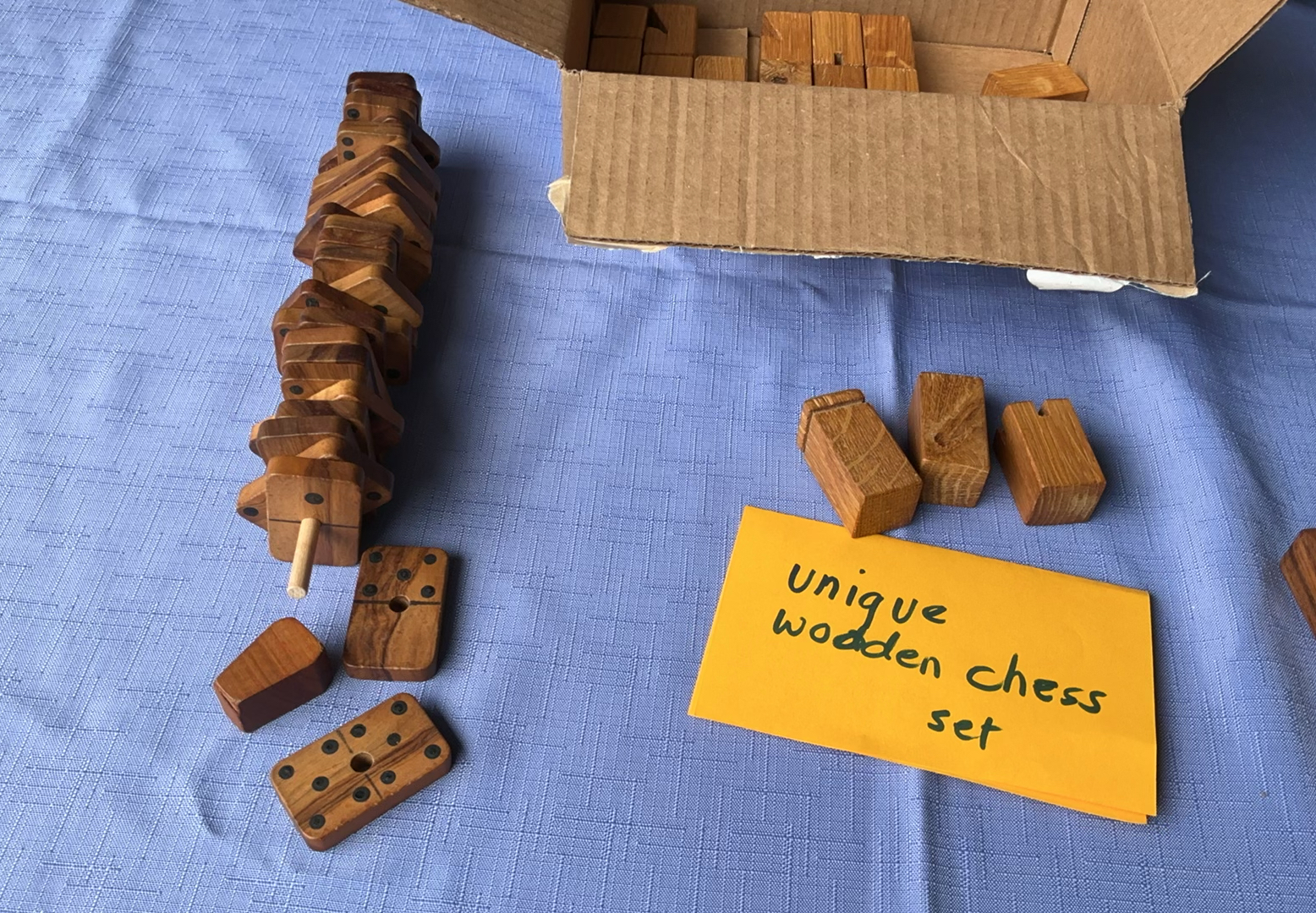 Unique wooden chess set and assorted wooden toys - image 7 of 7